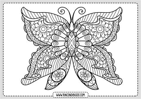 Dibujo Mariposa Bonita para Colorear - Rincon Dibujos: Dibujar y Colorear Fácil, dibujos de Mariposas Bonitas, como dibujar Mariposas Bonitas paso a paso para colorear