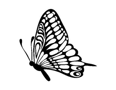 Left butterfly coloring page - Coloringcrew.com: Aprender como Dibujar y Colorear Fácil, dibujos de Mariposas De Perfil, como dibujar Mariposas De Perfil paso a paso para colorear