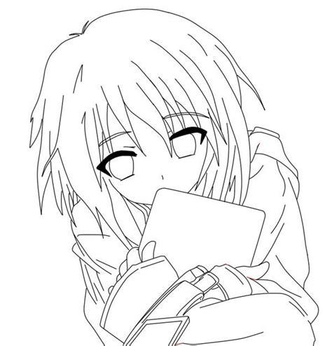 Chica manga para colorear HD | DibujosWiki.com: Aprende a Dibujar Fácil con este Paso a Paso, dibujos de Mi Propio Anime, como dibujar Mi Propio Anime para colorear