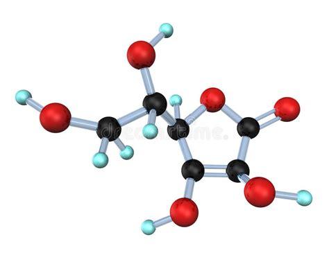 Vitamine C 3D de molécule illustration stock: Aprender como Dibujar y Colorear Fácil, dibujos de Moleculas Tridimensionales, como dibujar Moleculas Tridimensionales paso a paso para colorear