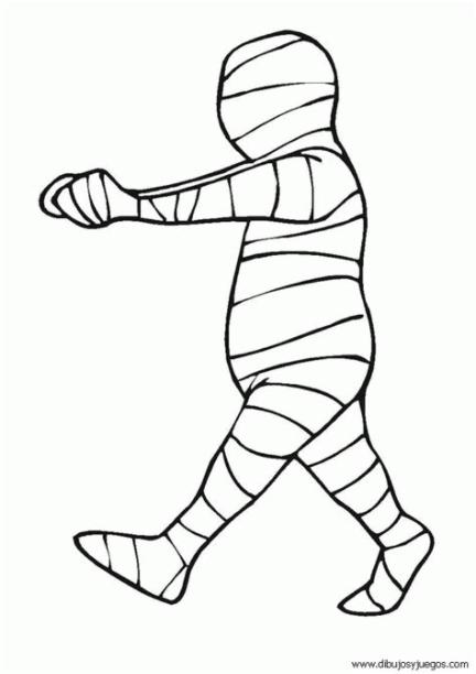 Imágenes de momias para colorear | Colorear imágenes: Aprende como Dibujar y Colorear Fácil con este Paso a Paso, dibujos de Momia, como dibujar Momia paso a paso para colorear