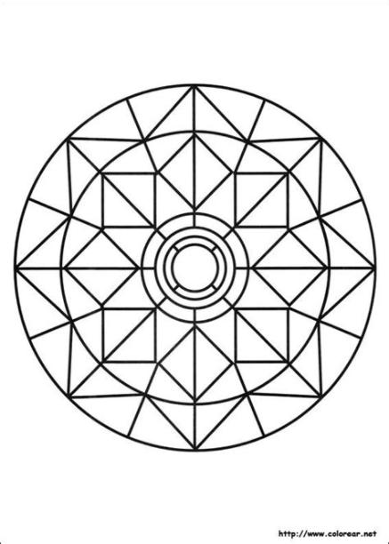 Dibujos para colorear de Mandalas | Mandala coloring pages: Dibujar Fácil con este Paso a Paso, dibujos de Mosaicos Geometricos, como dibujar Mosaicos Geometricos para colorear
