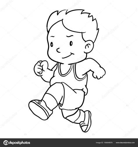 Imágenes: niño corriendo dibujo | Dibujo de niño de la: Aprende a Dibujar y Colorear Fácil con este Paso a Paso, dibujos de Niños Corriendo, como dibujar Niños Corriendo para colorear e imprimir