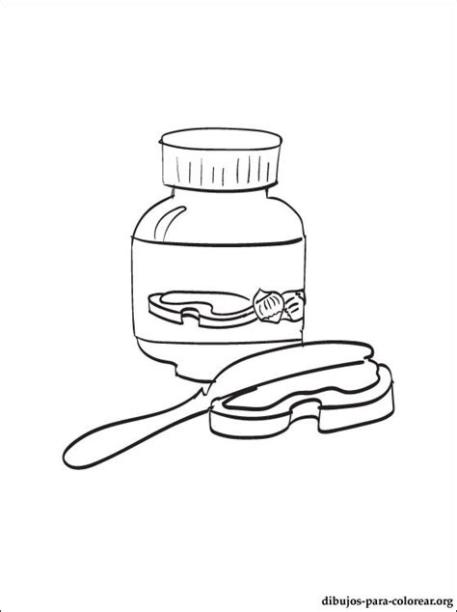 Dibujo de nutella para colorear | Dibujos para colorear: Aprender como Dibujar Fácil con este Paso a Paso, dibujos de Nutella Y Pan, como dibujar Nutella Y Pan para colorear