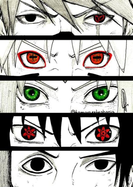 Cómo dibujar Ojos Anime Naruto 】 Paso a Paso Muy Fácil 2023 - Dibuja Fácil