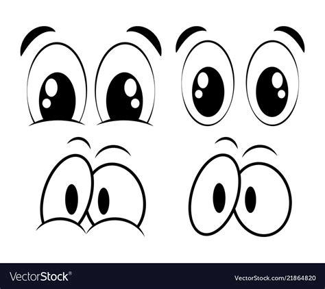 Cartoon eyes set for comic book design isolated Vector Image: Dibujar Fácil, dibujos de Ojos Comic, como dibujar Ojos Comic paso a paso para colorear