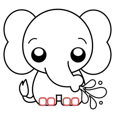 Cómo dibujar un Elefante Kawaii | COMODIBUJAR.CLUB: Dibujar y Colorear Fácil con este Paso a Paso, dibujos de Ojos De Elefante, como dibujar Ojos De Elefante para colorear