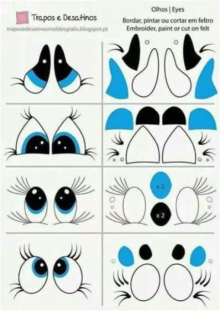 Pin de Marcela Serrano en Animales | Pintar ojos. Ojos de: Dibujar y Colorear Fácil, dibujos de Ojos De Fofuchas, como dibujar Ojos De Fofuchas para colorear e imprimir