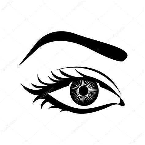 Cartoon female eye icon image — Stock Vector: Dibujar y Colorear Fácil con este Paso a Paso, dibujos de Ojos Normales, como dibujar Ojos Normales para colorear e imprimir