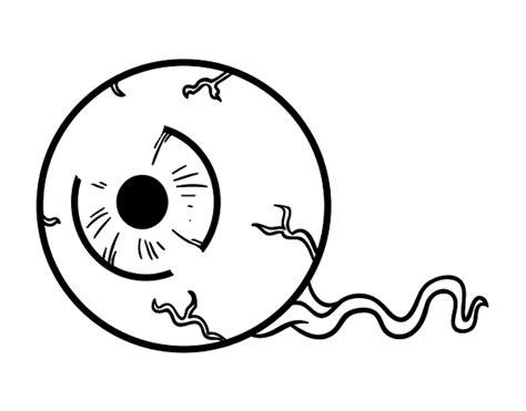 Disegno di Occhio vivente da Colorare - Acolore.com: Aprender a Dibujar Fácil, dibujos de Ojos Terrorificos, como dibujar Ojos Terrorificos para colorear e imprimir
