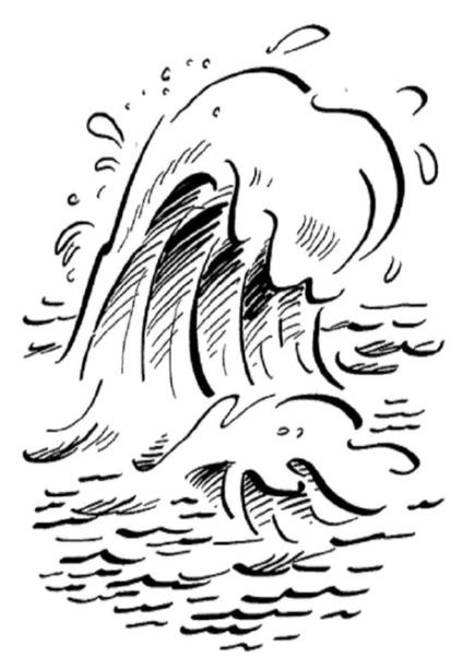 mar - Dibujosparacolorear.eu: Aprende a Dibujar Fácil con este Paso a Paso, dibujos de Olas De Mar, como dibujar Olas De Mar paso a paso para colorear