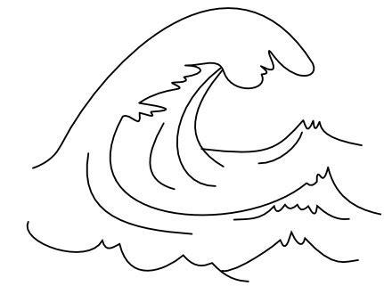 Pin en imagenes Lu: Aprender a Dibujar Fácil con este Paso a Paso, dibujos de Olas De Mar Para Niños, como dibujar Olas De Mar Para Niños paso a paso para colorear