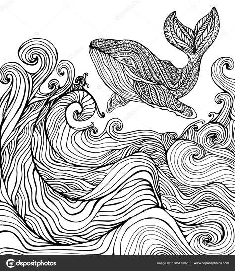 Dibujos: dibujo de una ola de mar para colorear | Ballena: Aprender como Dibujar Fácil, dibujos de Olas De Mar Realistas, como dibujar Olas De Mar Realistas para colorear