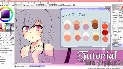 Tutorial ۰• Colorear piel y ojos en SAI •۰ | Anime: Aprende como Dibujar y Colorear Fácil con este Paso a Paso, dibujos de Paint Tool Sai Anime, como dibujar Paint Tool Sai Anime para colorear