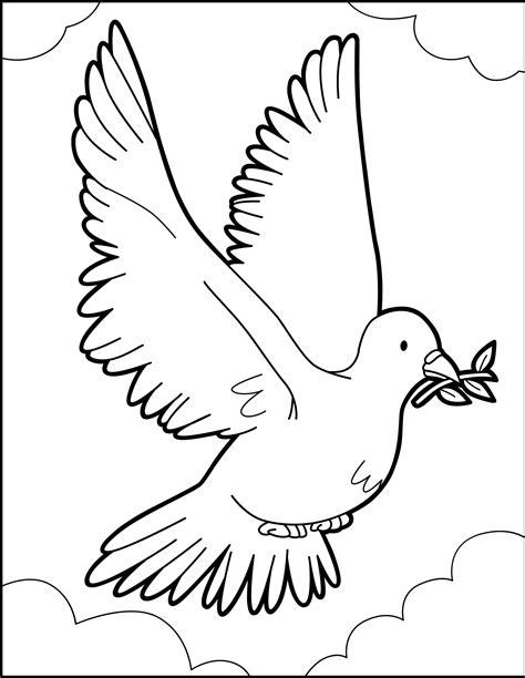 Dibujos para colorear el vuelo de la paloma de paz - es: Aprender a Dibujar y Colorear Fácil, dibujos de Palomas De La Paz, como dibujar Palomas De La Paz paso a paso para colorear