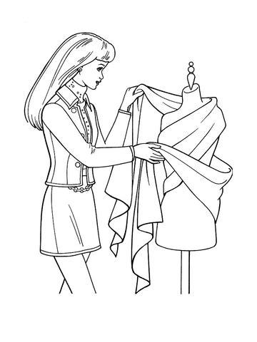 Dibujo de Diseñar un Vestido para colorear | Dibujos para: Aprender a Dibujar Fácil, dibujos de Para Diseñar Ropa, como dibujar Para Diseñar Ropa para colorear