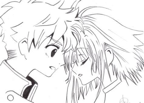 Parejas de anime para colorear - Imagui: Dibujar Fácil, dibujos de Parejas Anime Besandose, como dibujar Parejas Anime Besandose para colorear