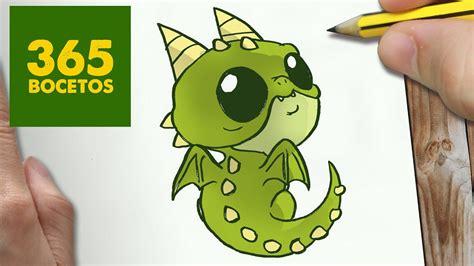 Cómo dibujar Un Dragón Kawaii 】 Paso a Paso Muy Fácil: Dibujar y Colorear Fácil, dibujos de Paso Un Dragon Kawaii, como dibujar Paso Un Dragon Kawaii paso a paso para colorear