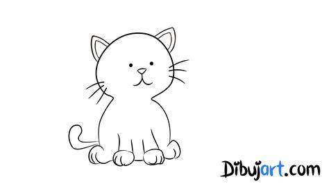 Cómo dibujar una Gato tierno paso a paso #7 — Serie de: Aprende a Dibujar y Colorear Fácil con este Paso a Paso, dibujos de Pasos De Un Gato, como dibujar Pasos De Un Gato para colorear