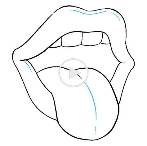 Cómo dibujar una boca y una lengua | Dibujos bonitos y: Aprender a Dibujar Fácil con este Paso a Paso, dibujos de Pasos Una Boca, como dibujar Pasos Una Boca para colorear e imprimir