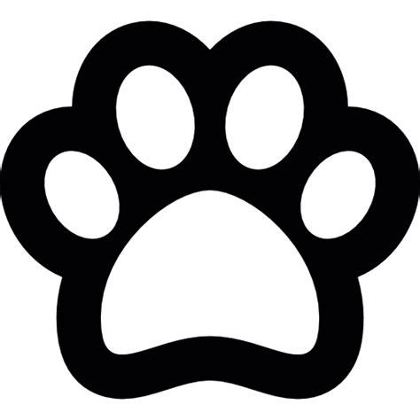 Huella de pata - Iconos gratis de animales: Aprender a Dibujar Fácil con este Paso a Paso, dibujos de Patas De Perro, como dibujar Patas De Perro para colorear