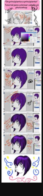 tutorial::colorear cabello:: by ZINIESTRA on DeviantArt: Aprender como Dibujar y Colorear Fácil con este Paso a Paso, dibujos de Pelo Con Photoshop, como dibujar Pelo Con Photoshop para colorear