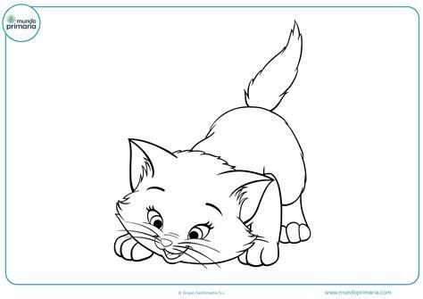 Dibujos de gatos para imprimir y colorear - Mundo Primaria: Dibujar y Colorear Fácil, dibujos de Pelo De Gato, como dibujar Pelo De Gato para colorear e imprimir