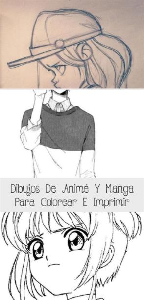 Dibujos de Animé y Manga para colorear e imprimir: Aprender a Dibujar Fácil con este Paso a Paso, dibujos de Perfil Manga, como dibujar Perfil Manga paso a paso para colorear
