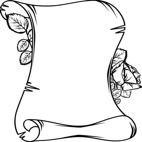 67 Pergaminos y Papiros para Caratulas (imágenes para: Dibujar y Colorear Fácil con este Paso a Paso, dibujos de Pergaminos, como dibujar Pergaminos para colorear