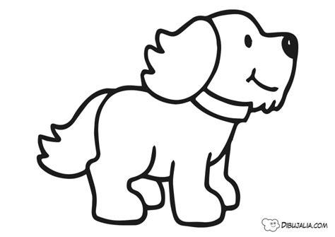 Perrito cachorro para colorear - Photo #299 - Dibujalia: Aprende a Dibujar Fácil, dibujos de Perrito, como dibujar Perrito paso a paso para colorear