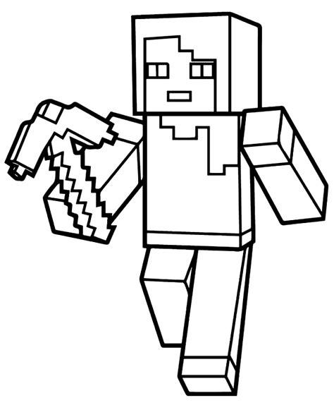 Dibujos de Villico di Minecraft para colorear: Dibujar Fácil, dibujos de Personaje A Alex De Minecraft, como dibujar Personaje A Alex De Minecraft para colorear e imprimir