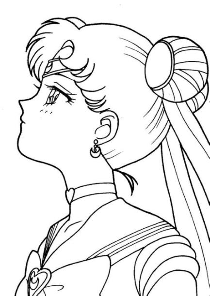 Dibujos de Sailor Moon para Colorear. pintar e Imprimir Gratis: Aprende a Dibujar y Colorear Fácil con este Paso a Paso, dibujos de Personaje De Anime, como dibujar Personaje De Anime para colorear e imprimir