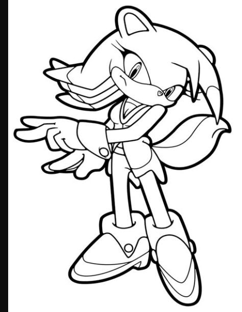 Dibujos infantiles para colorear – Sonic. para: Dibujar y Colorear Fácil, dibujos de Personajes De Sonic, como dibujar Personajes De Sonic para colorear