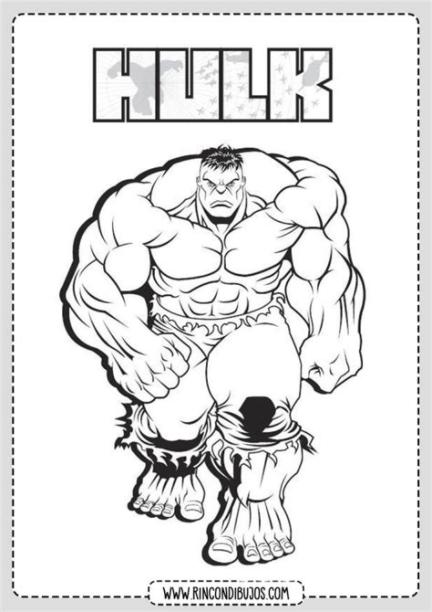 Dibujos de HULK para colorear | Hulk de Marvel para Colorear: Aprende a Dibujar Fácil, dibujos de Personajes Marvel, como dibujar Personajes Marvel paso a paso para colorear