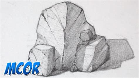 Como Dibujar Rocas - Parte 1 - YouTube: Aprender como Dibujar y Colorear Fácil, dibujos de Piedras Realistas, como dibujar Piedras Realistas paso a paso para colorear