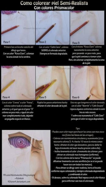 Como colorear piel semi-realista by RDzone4 on DeviantArt: Dibujar y Colorear Fácil, dibujos de Piel Hiperrealista, como dibujar Piel Hiperrealista para colorear e imprimir