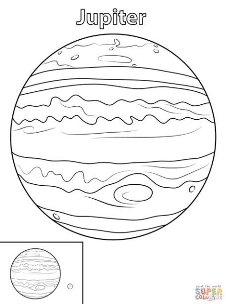 Dibujo de Planeta Júpiter para colorear | Dibujos para: Dibujar y Colorear Fácil, dibujos de Planeta Jupiter, como dibujar Planeta Jupiter para colorear e imprimir