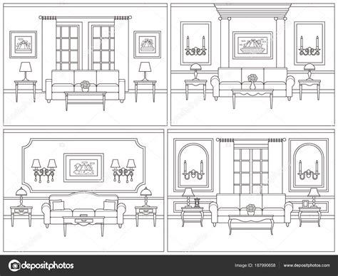 Dibujos: sala comedor para colorear | Sala de estar: Dibujar y Colorear Fácil, dibujos de Planos De Muebles, como dibujar Planos De Muebles paso a paso para colorear