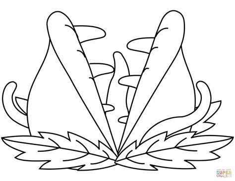 Dibujo de Planta Carnívora - Venus atrapamoscas para: Aprende a Dibujar Fácil con este Paso a Paso, dibujos de Plantas Carnivoras, como dibujar Plantas Carnivoras para colorear