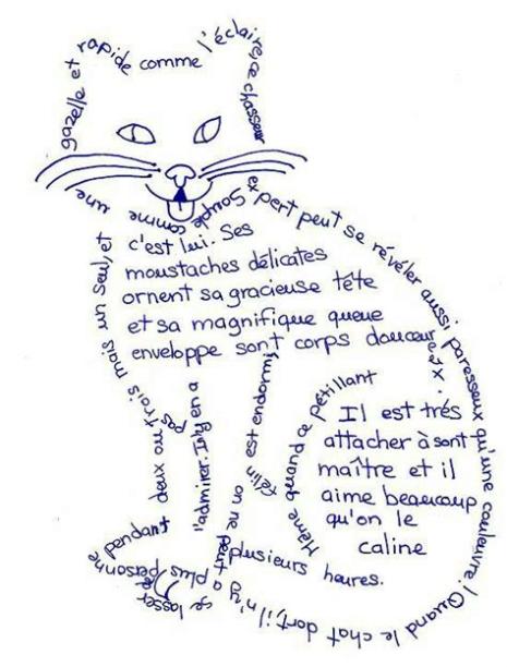 Pin by magalli on manualidades | Concrete poem. Cat art: Dibujar Fácil, dibujos de Poesia Un Gato, como dibujar Poesia Un Gato paso a paso para colorear