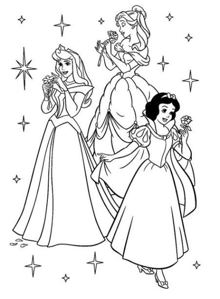 Dibujos de Princesas Disney para colorear e imprimir gratis: Dibujar Fácil, dibujos de Princesa, como dibujar Princesa para colorear
