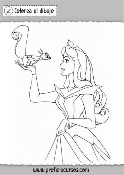 Princesas Disney para colorear - Profe Recursos: Dibujar y Colorear Fácil con este Paso a Paso, dibujos de Princesas De Disney, como dibujar Princesas De Disney para colorear