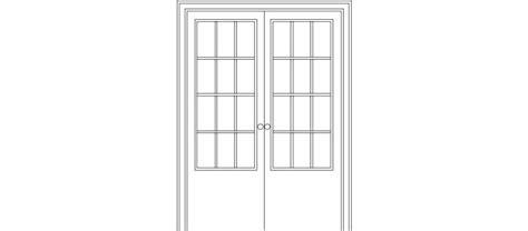 Bloques AutoCAD Gratis de Doble puerta acristalada de 0.72: Aprender a Dibujar Fácil, dibujos de Puertas Correderas, como dibujar Puertas Correderas paso a paso para colorear