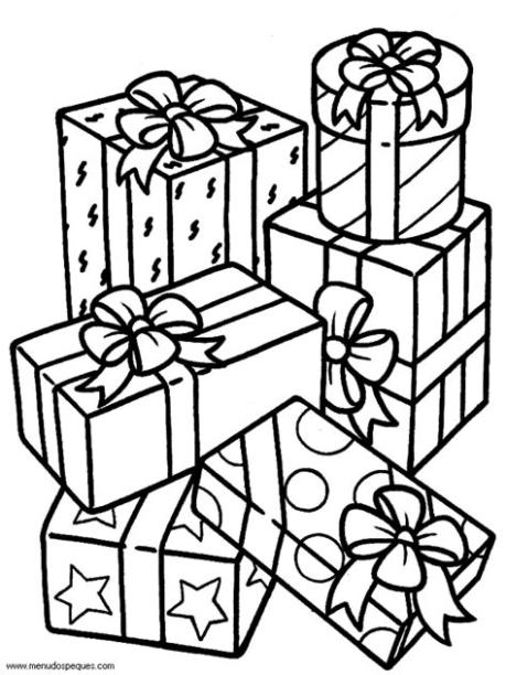 Maestra de Infantil: Regalos de Navidad para colorear: Dibujar Fácil, dibujos de Regalos De Navidad, como dibujar Regalos De Navidad paso a paso para colorear