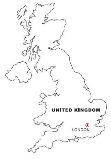 Mapa de Reino Unido para colorear - Dibujo Views: Dibujar Fácil, dibujos de Reino Unido, como dibujar Reino Unido para colorear