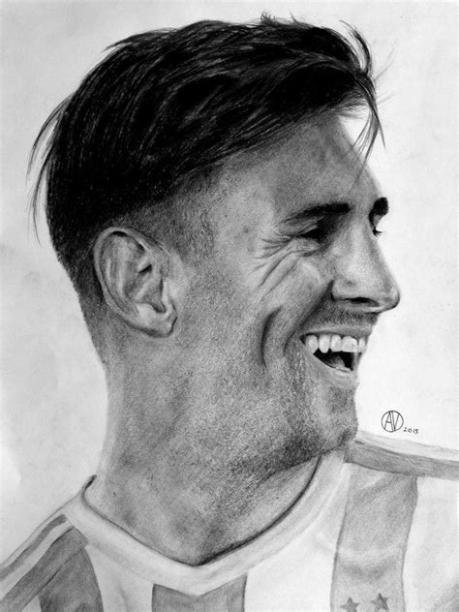 Lionel Messi a lapiz | Retrato lapiz. Messi dibujo. Retratos: Dibujar y Colorear Fácil, dibujos de Retratos A Lapiz Realistas, como dibujar Retratos A Lapiz Realistas para colorear