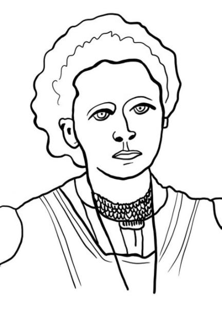 Retrato Marie Curie Científica - Photo #226 - Dibujalia: Aprender como Dibujar y Colorear Fácil con este Paso a Paso, dibujos de Retratos Humanos, como dibujar Retratos Humanos para colorear