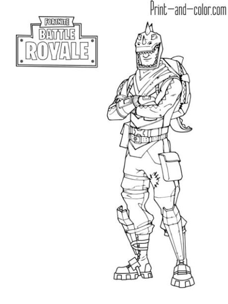 Fortnite battle royale coloring page Rex | Coloring pages: Dibujar Fácil con este Paso a Paso, dibujos de Rex Fortnite, como dibujar Rex Fortnite para colorear