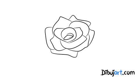 Cómo dibujar una Rosa sencilla y fácil #6 - Serie de: Aprende como Dibujar Fácil con este Paso a Paso, dibujos de Rosas Sencillas, como dibujar Rosas Sencillas para colorear