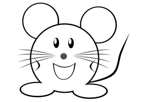 Dibujo para colorear ratón - Img 29312: Dibujar y Colorear Fácil, dibujos de Sencillo Un Raton, como dibujar Sencillo Un Raton paso a paso para colorear